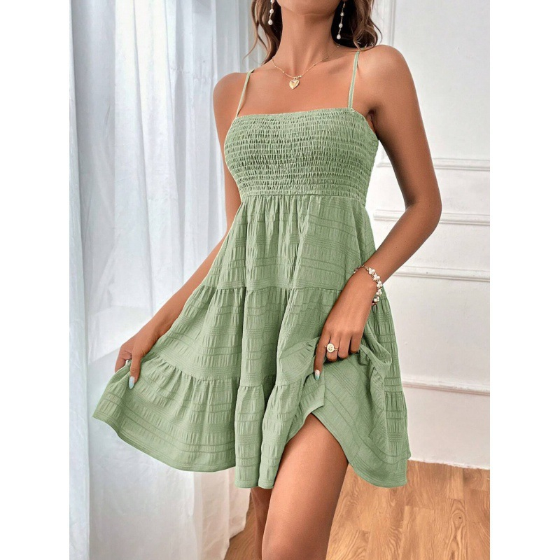 💙👗 50% OFF – TODAY ONLY! Sleeveless Smocked Mini Dress – stretchy, comfortable, cute – your new summer favorite. ☀️💨