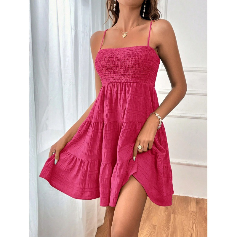 💙👗 50% OFF – TODAY ONLY! Sleeveless Smocked Mini Dress – stretchy, comfortable, cute – your new summer favorite. ☀️💨