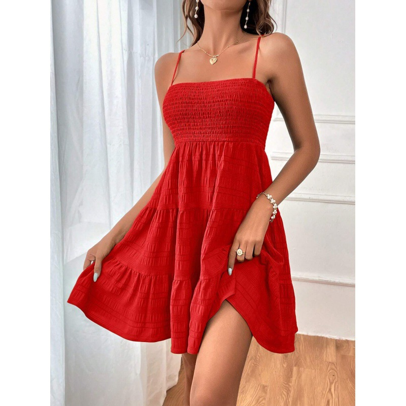 💙👗 50% OFF – TODAY ONLY! Sleeveless Smocked Mini Dress – stretchy, comfortable, cute – your new summer favorite. ☀️💨