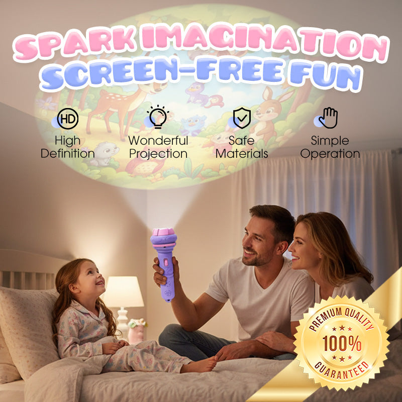 📢📢50% OFF !! ⏰Early Education Projector Torch for Kids 🔦 Click, Project & Learn – A Pocket-Sized Nighttime Adventure ✨
