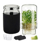 🌱 Grow Fresh Sprouts At Home – Glass Sprouting Jar Kit With Blackout Sleeve🥗
