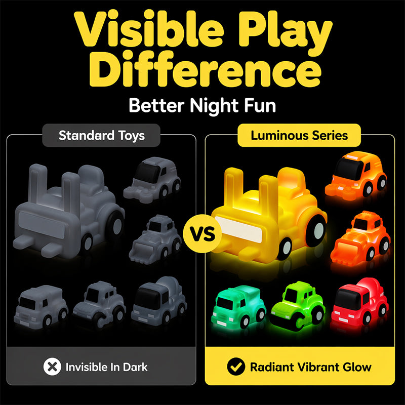 Light-Up Bath Toys Floating Vinyl Vehicle Set