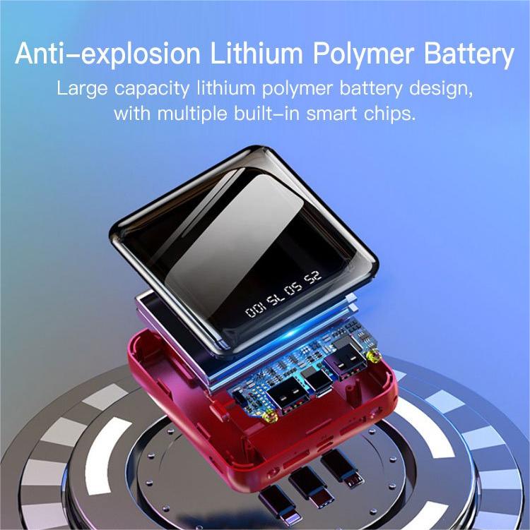 Mini Portable Power Bank ⚡ Pocket-Sized Power, Ready When You Are – Never Run Out of Battery Again ✨