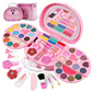 💄Kids Washable Makeup Toy Set with Portable Pink Handbag