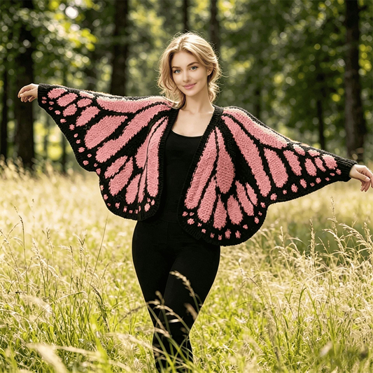 🦋Women's Butterfly Wing Knit Cardigan🧶Artistic Outerwear
