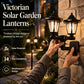 🏮Retro Solar Garden Lights Outdoor Double Head Hexagonal Street Lamp