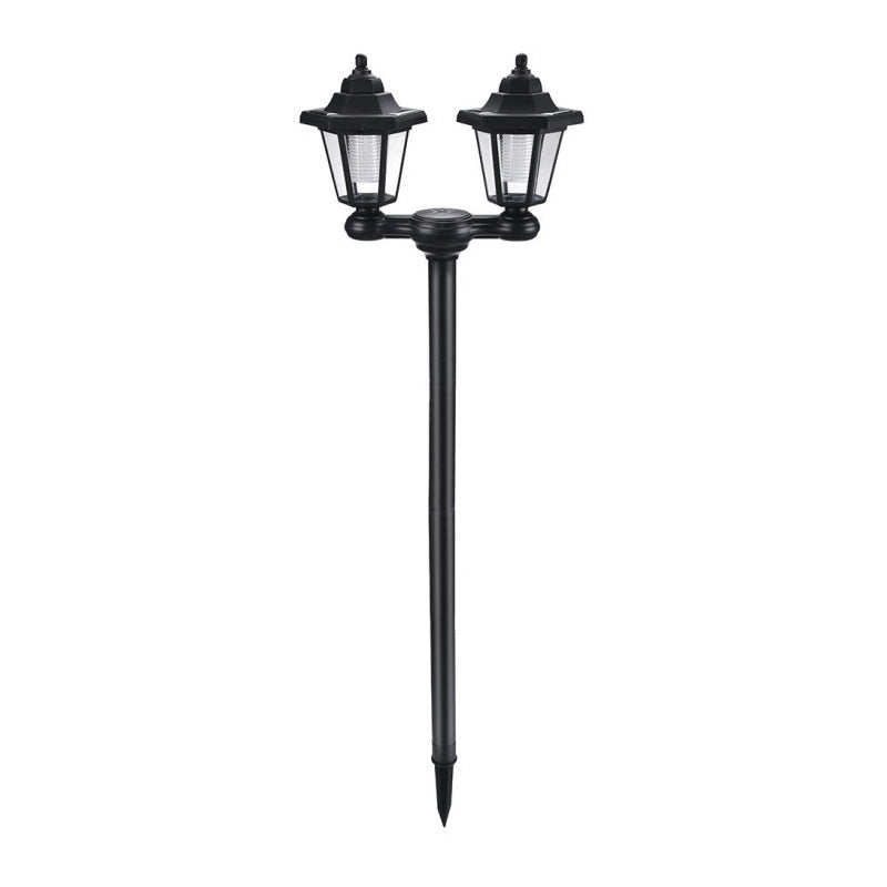 🏮Retro Solar Garden Lights Outdoor Double Head Hexagonal Street Lamp