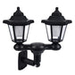 🏮Retro Solar Garden Lights Outdoor Double Head Hexagonal Street Lamp