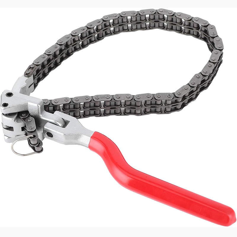 🚗Adjustable Chain Oil Filter Wrench🔧60–195mm Range,Heavy Duty With Reinforced Chain For Vehicles💪