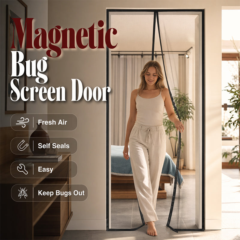 🔥Limited time 50% off！🦟Block all mosquitoes and insects！🚪Hands-Free Magnetic Screen Door