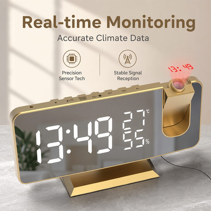 Smart Radio Projection Clock Dual Alarm