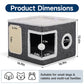 🐱 50% OFF NOW! 🏠 Foldable 2-in-1 Cat Cube House – Dual-level, scratch pad & comfy – Space-saving & portable for cats 🐾
