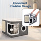 🐱 50% OFF NOW! 🏠 Foldable 2-in-1 Cat Cube House – Dual-level, scratch pad & comfy – Space-saving & portable for cats 🐾