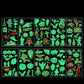 🎃💡 Light Up Your Halloween Look! Glow-in-the-Dark Temporary Tattoos | Waterproof & Fun Party Accessories