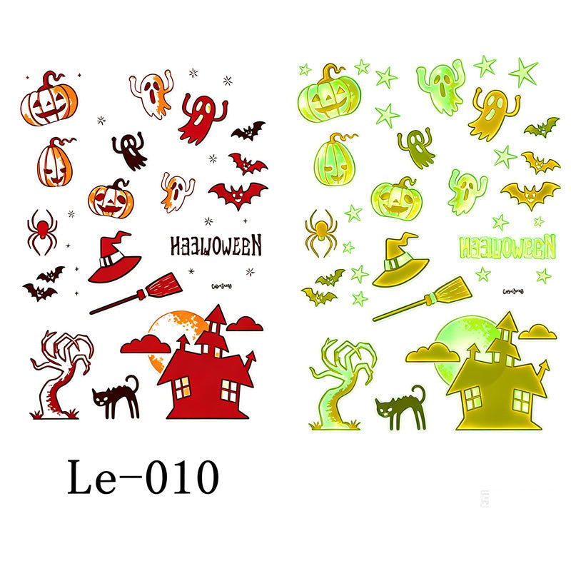 🎃💡 Light Up Your Halloween Look! Glow-in-the-Dark Temporary Tattoos | Waterproof & Fun Party Accessories