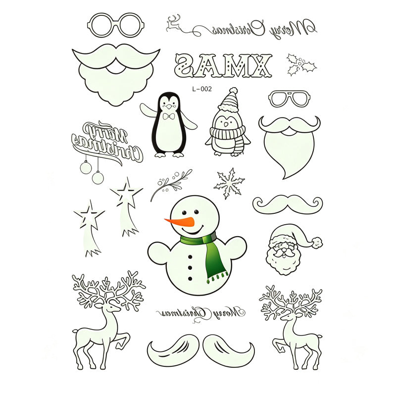 🎃💡 Light Up Your Halloween Look! Glow-in-the-Dark Temporary Tattoos | Waterproof & Fun Party Accessories