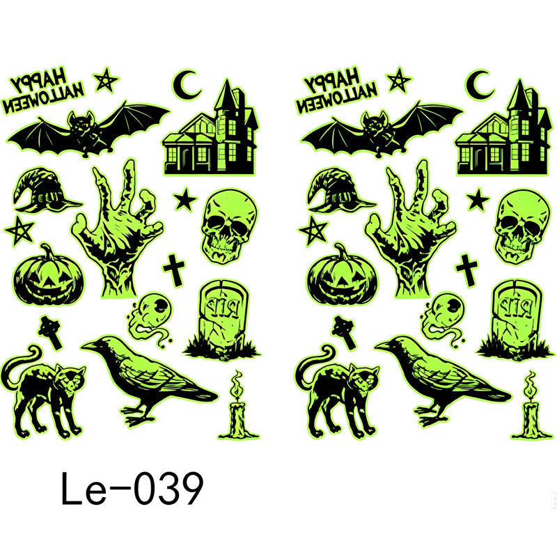 🎃💡 Light Up Your Halloween Look! Glow-in-the-Dark Temporary Tattoos | Waterproof & Fun Party Accessories