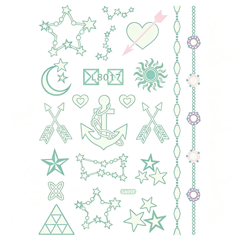 🎃💡 Light Up Your Halloween Look! Glow-in-the-Dark Temporary Tattoos | Waterproof & Fun Party Accessories