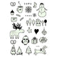 🎃💡 Light Up Your Halloween Look! Glow-in-the-Dark Temporary Tattoos | Waterproof & Fun Party Accessories