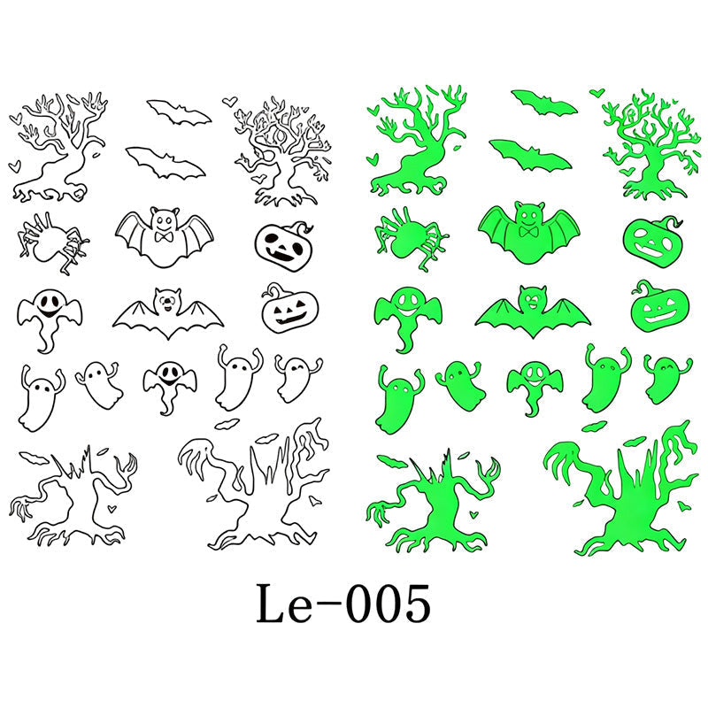 🎃💡 Light Up Your Halloween Look! Glow-in-the-Dark Temporary Tattoos | Waterproof & Fun Party Accessories