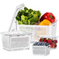 🥬🍎 Fresh Fruit & Veggie Saver – Ventilated, Drainable, BPA-Free – Keeps Produce Fresh Longer! ✨