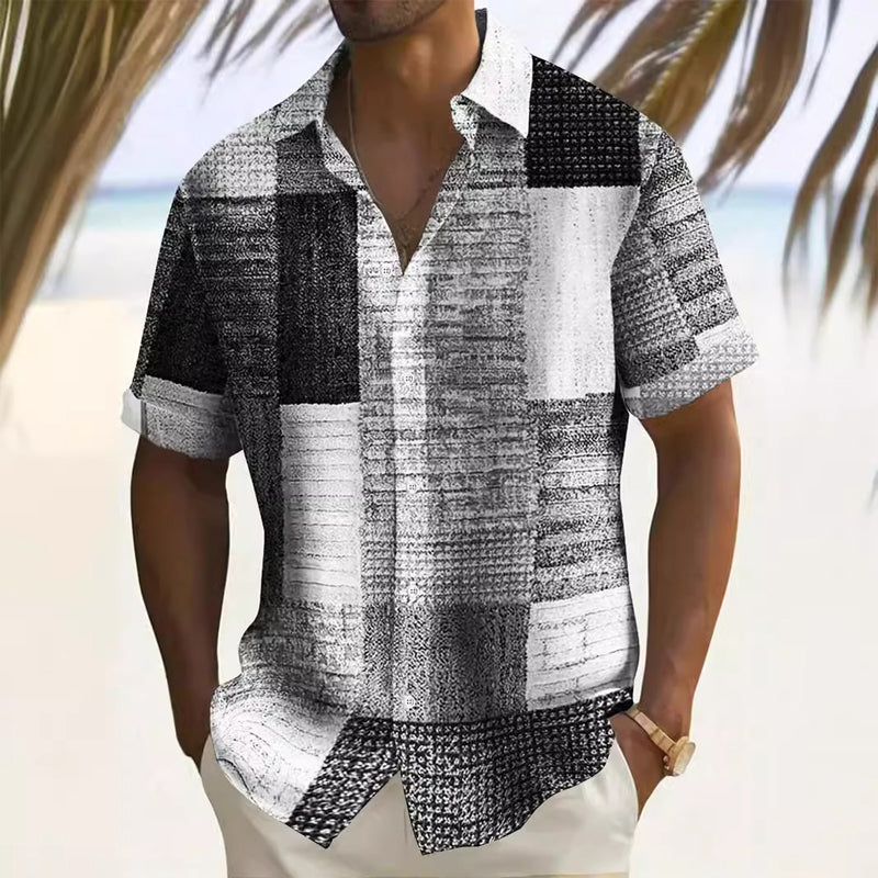 👔Men's Contrast Color Pattern Shirt