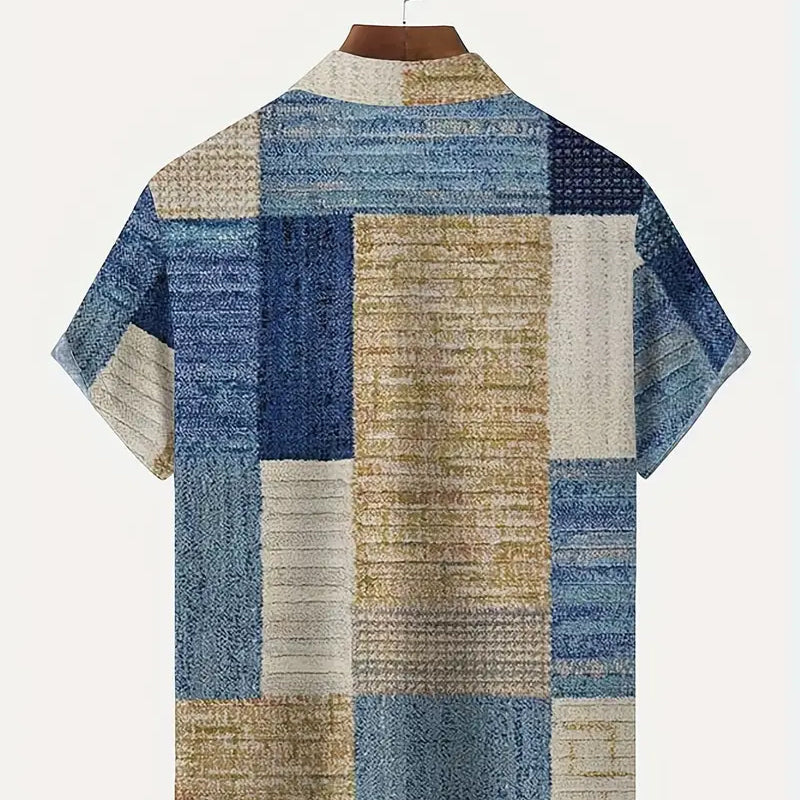 👔Men's Contrast Color Pattern Shirt