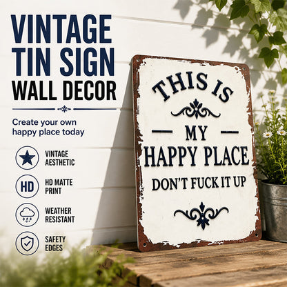 Retro Garden Decorative Metal Tin Sign