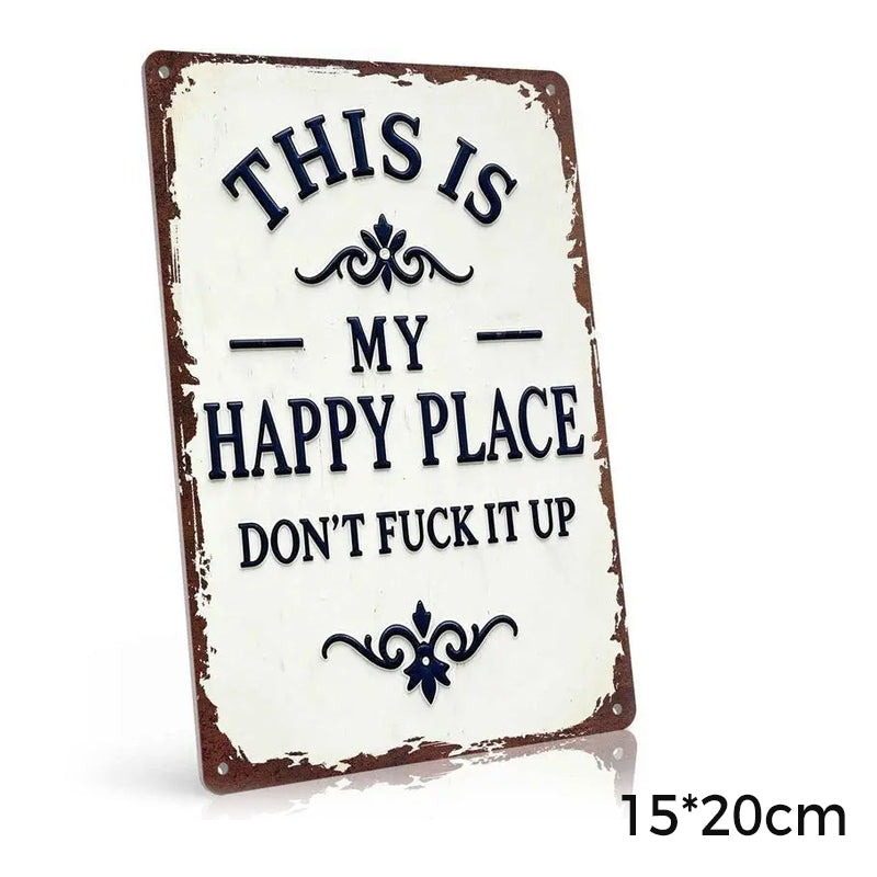 Retro Garden Decorative Metal Tin Sign