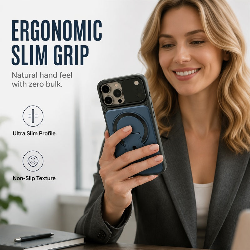 ✨ One Case, Three Upgrades – Magnetic, Flip Lens Cover & No-Bulk Stand. Fits iPhone 13-17. UK Dispatch