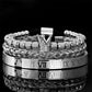 👑 50% OFF! ✨ Men's Stainless Steel Crown Bracelet 3-Piece Set – Hand-Set AAA Zircons, PVD Electroplating & Adjustable 17-21cm Fit – Urban Luxury for Suits & Street Style 💎