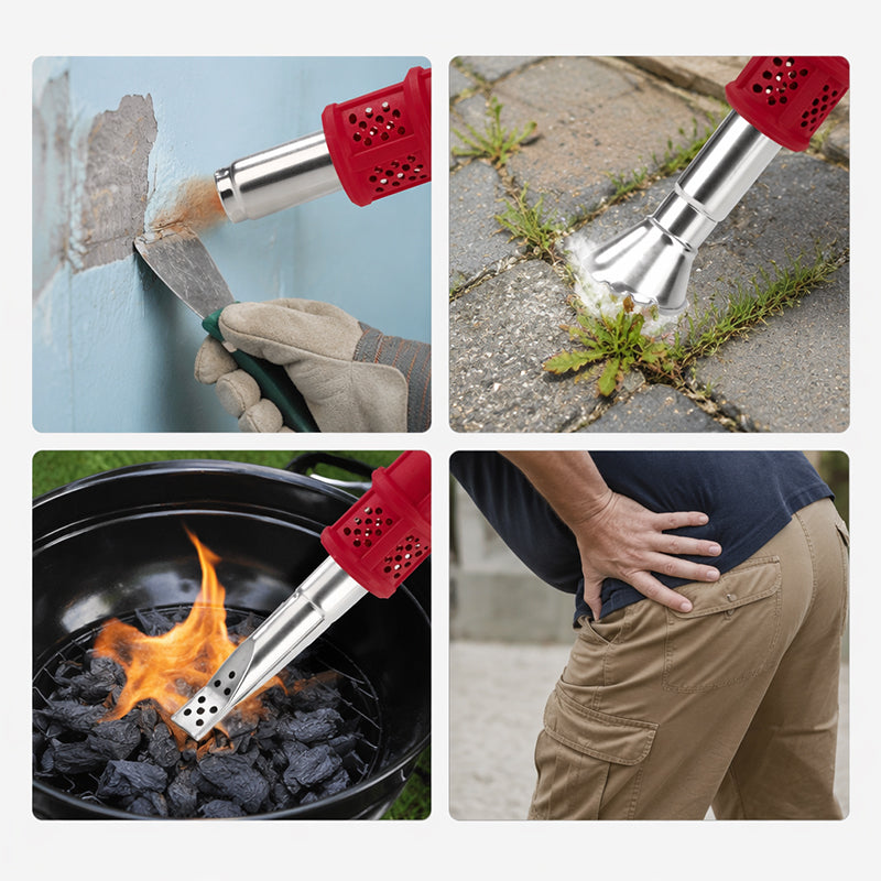 Electric Weed BurnerElectric Weed Burner — High-Temperature Flame (650°C) + Two-Speed Adjustment + Extended Handle