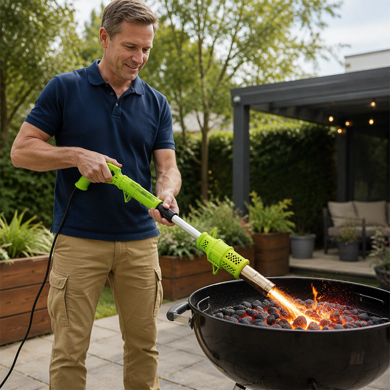 Electric Weed BurnerElectric Weed Burner — High-Temperature Flame (650°C) + Two-Speed Adjustment + Extended Handle