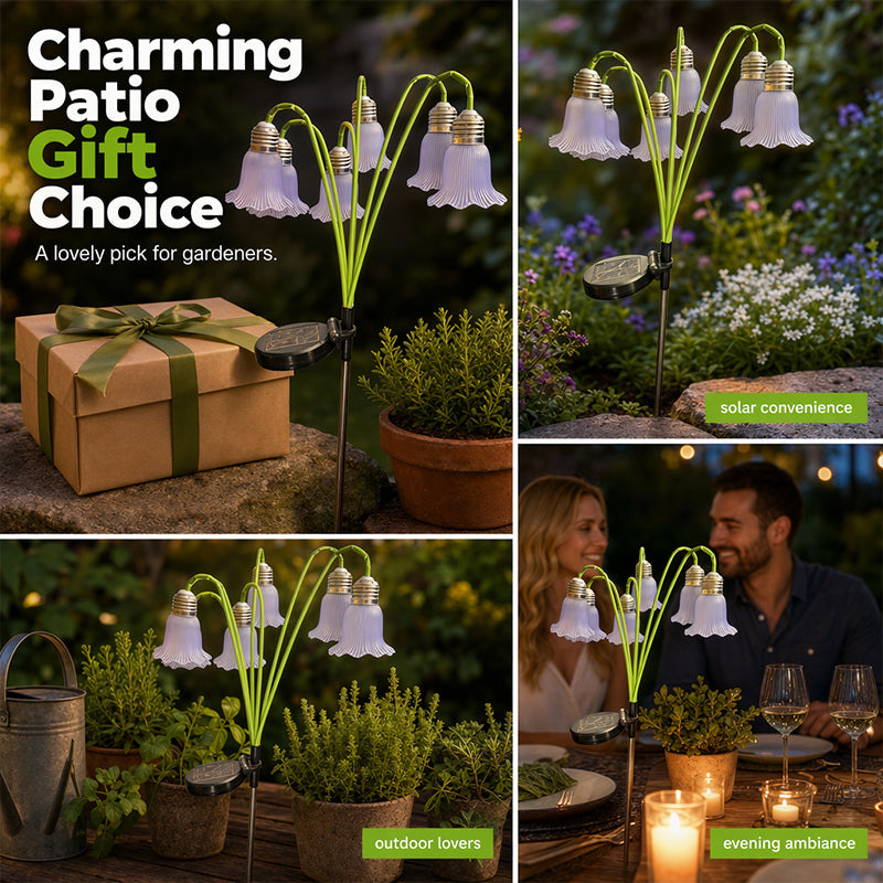 📢📢55% OFF !! ⏰Solar Flower Lights Outdoor Garden Decorations
