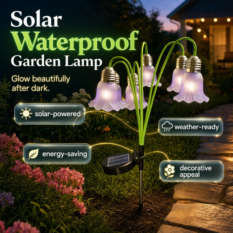 📢📢55% OFF !! ⏰Solar Flower Lights Outdoor Garden Decorations