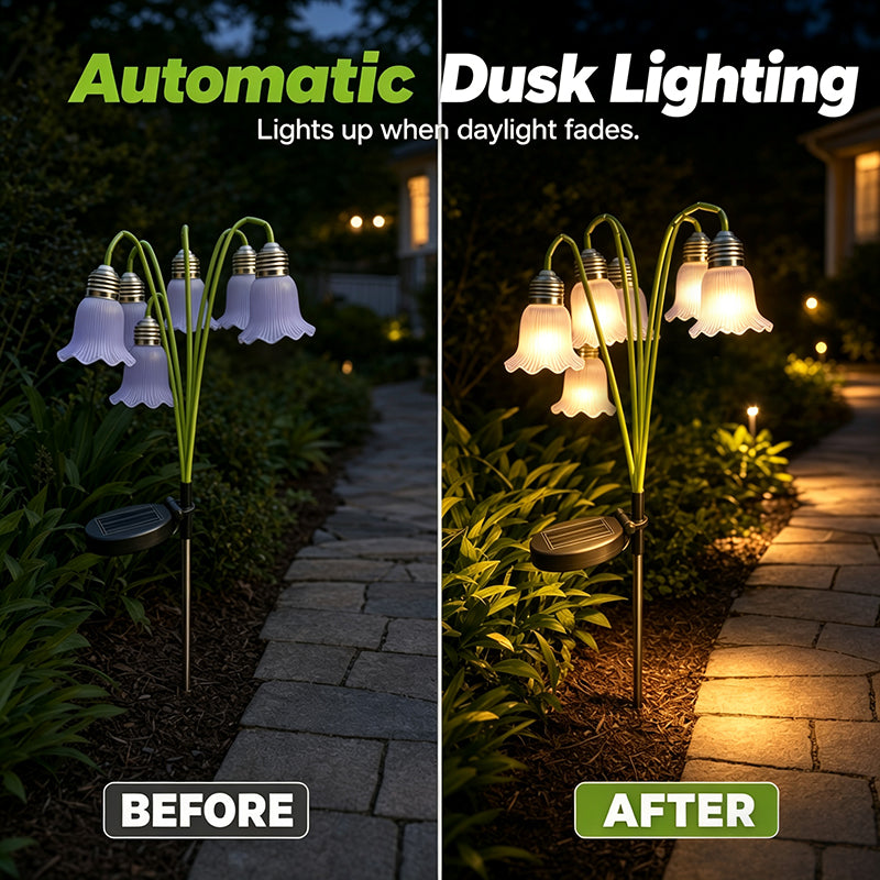 📢📢55% OFF !! ⏰Solar Flower Lights Outdoor Garden Decorations