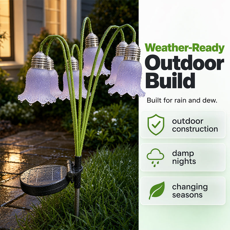 📢📢55% OFF !! ⏰Solar Flower Lights Outdoor Garden Decorations