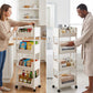 Multi-Tier Rolling Storage Cart for Narrow Spaces