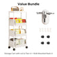 Multi-Tier Rolling Storage Cart for Narrow Spaces