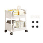 Multi-Tier Rolling Storage Cart for Narrow Spaces