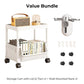 Multi-Tier Rolling Storage Cart for Narrow Spaces