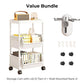 Multi-Tier Rolling Storage Cart for Narrow Spaces