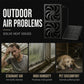 Solar Powered Fan, Solar Fan for Shed, Chicken Coop, Greenhouse, Outside with Two 5In Fans Exhaust Intake Mounting Way and Installation Kits