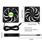 Solar Powered Fan, Solar Fan for Shed, Chicken Coop, Greenhouse, Outside with Two 5In Fans Exhaust Intake Mounting Way and Installation Kits