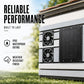 Solar Powered Fan, Solar Fan for Shed, Chicken Coop, Greenhouse, Outside with Two 5In Fans Exhaust Intake Mounting Way and Installation Kits