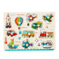 Montessori Wooden Peg Puzzle for Toddlers