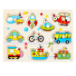 Montessori Wooden Peg Puzzle for Toddlers