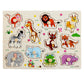 Montessori Wooden Peg Puzzle for Toddlers