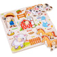 Montessori Wooden Peg Puzzle for Toddlers