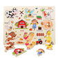 Montessori Wooden Peg Puzzle for Toddlers